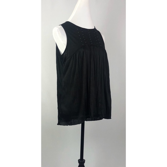 Women’s Loose Fit Tank with Glitter Like Detailing - Picture 2 of 5